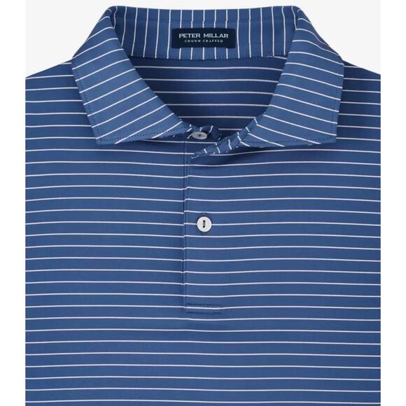 Peter Millar Duet Performance Jersey Golf Polo Men’s Big & Tall Size XXL Blue - Picture 1 of 9